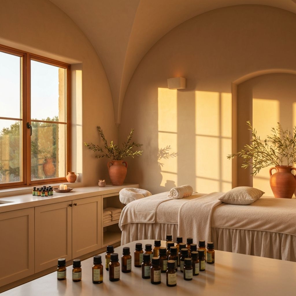 Interior del salón de masajes Alma del Sol