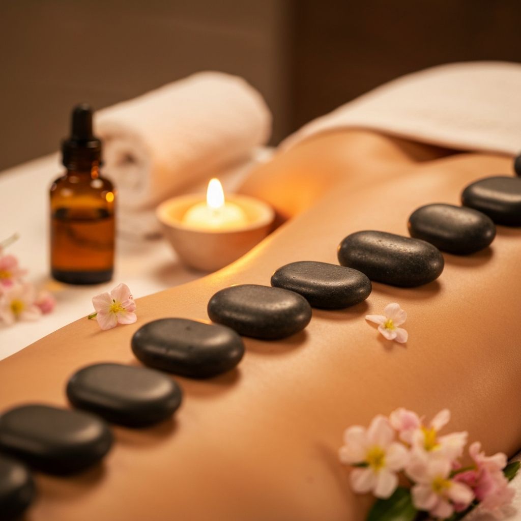 Terapia con piedras calientes